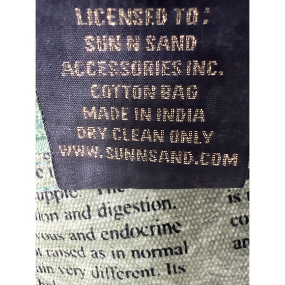 Sally Huss Yoga Poses Beach Duffle Tote Bag Large w Pocket & Inspiration Writing - Picture 16 of 16